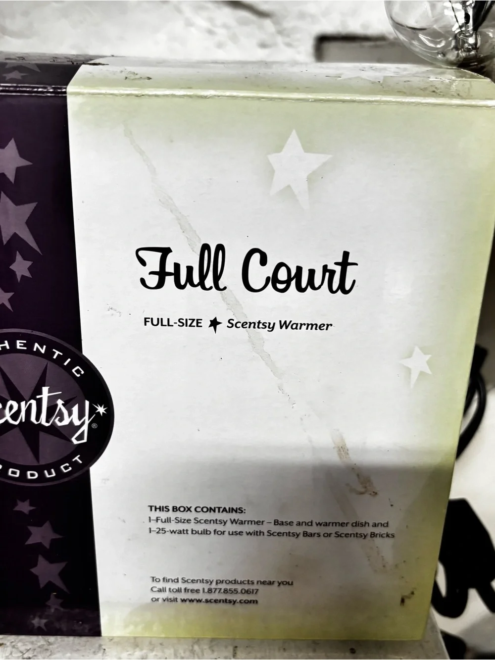 NIB Scentsy Full Court Full Size Scentsy Warmer Basketball With Bulb & Scent Bar
